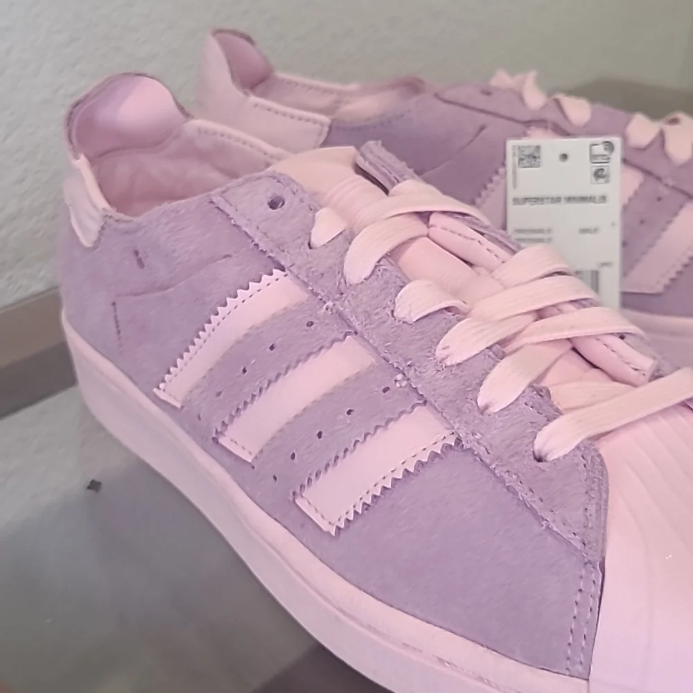 NWT Adidas Superstar minimalis Originals pink & purple men's size 7.5 - Picture 4 of 12